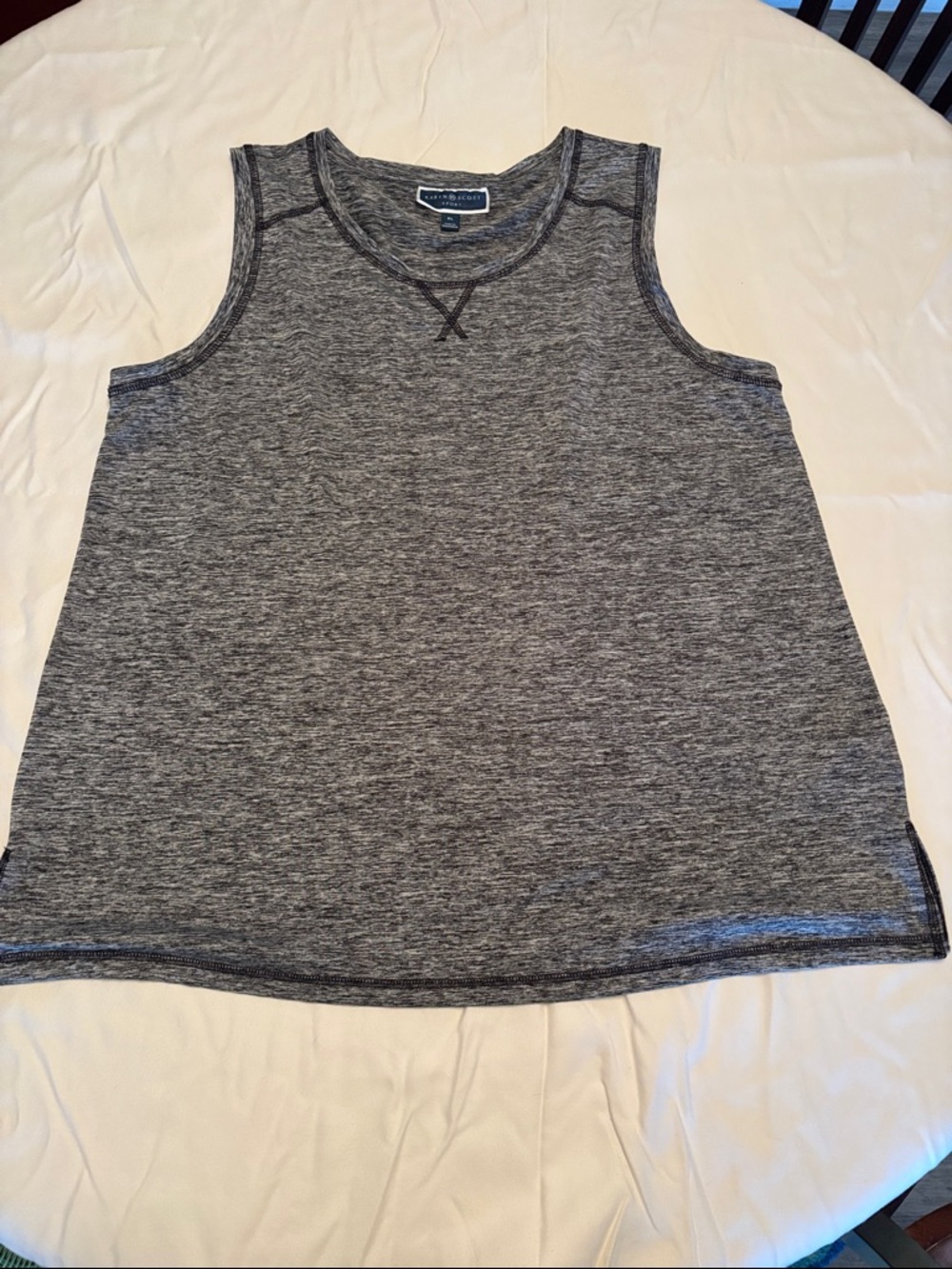 Karen Scott Gray Sleeveless sport Tank Top